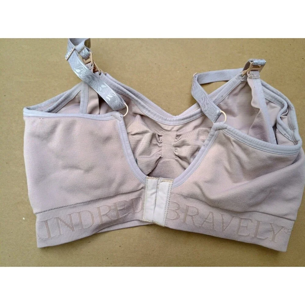 Kindred Bravely Sublime Hands-Free Pumping & Nursing Bra Size Medium Beige